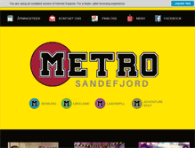 Tablet Screenshot of metrobowling.no